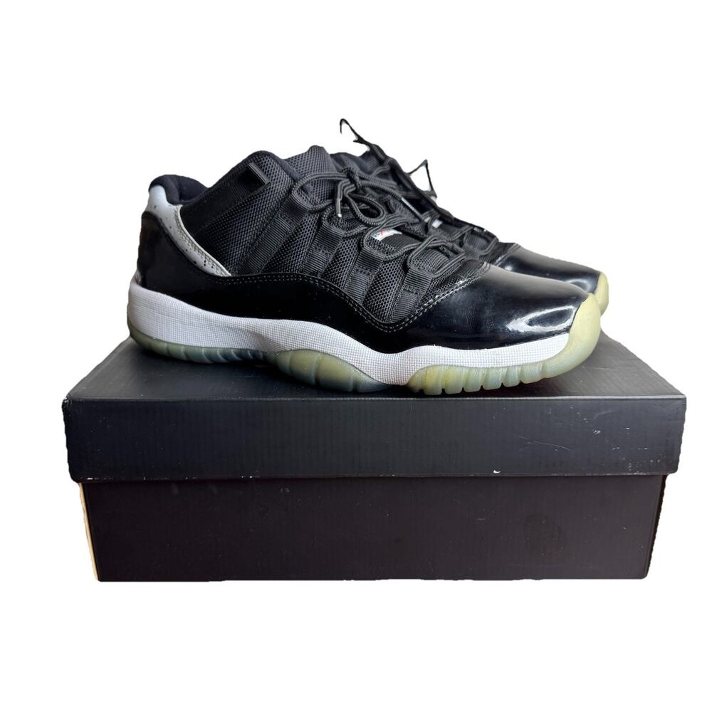 Air Jordan Retro 11 Low Infrared 23 BG Sneakers Size 7Y Black 528896-023 w/Box